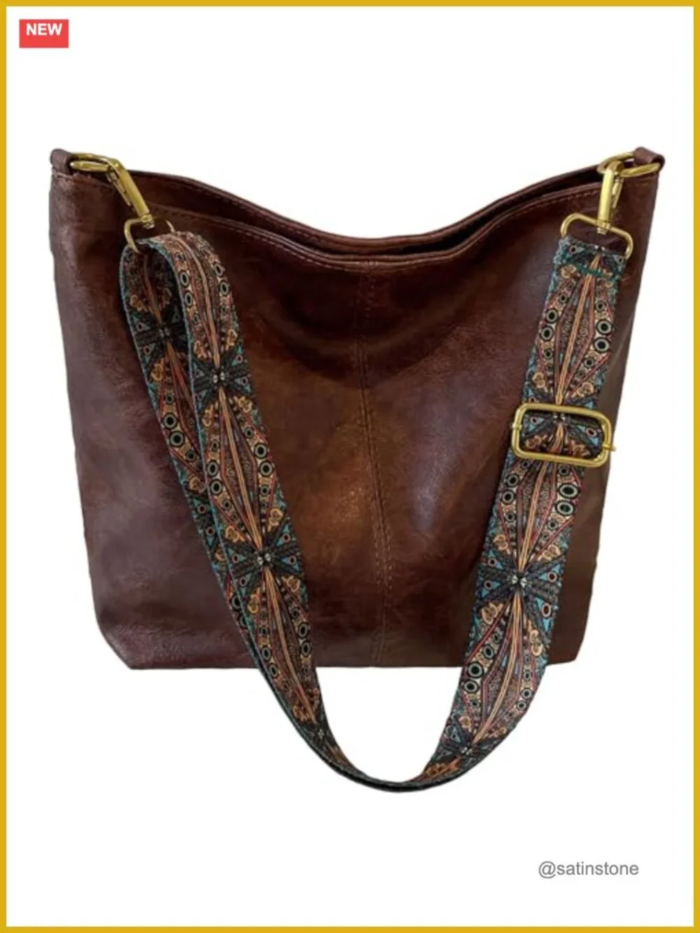 Vegan Leather Hobo Bag Women Crossbody Shoulder Handbag Casual Purse